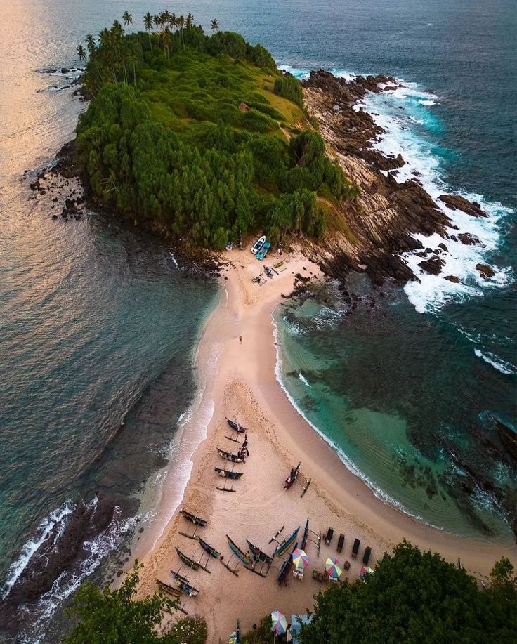 blue beach in mirissa